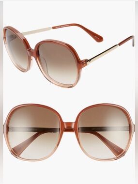 Kate Spade New York Adriyanna sunglasses in a brown round frame 60mm